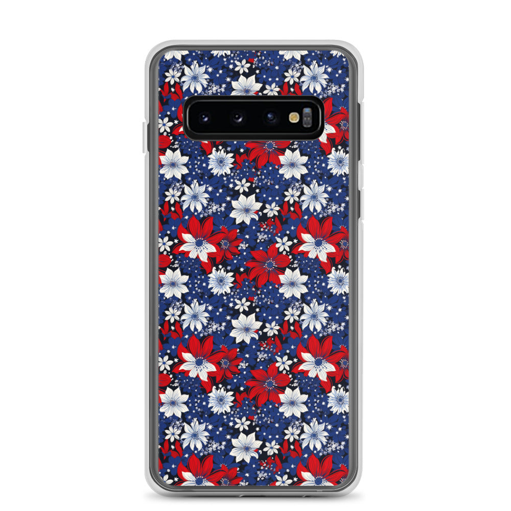 Samsung Case - Patriotic Poinsettas