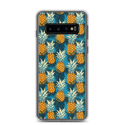 Samsung Case - Pineapple Pattern on Blue