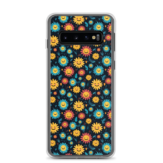 Samsung Case - Happy Smiley Flowers