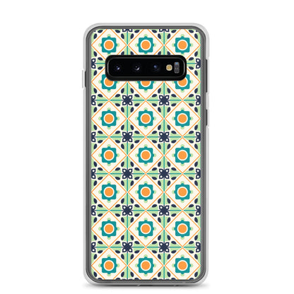 Samsung Case - Teal Ceramic Pattern