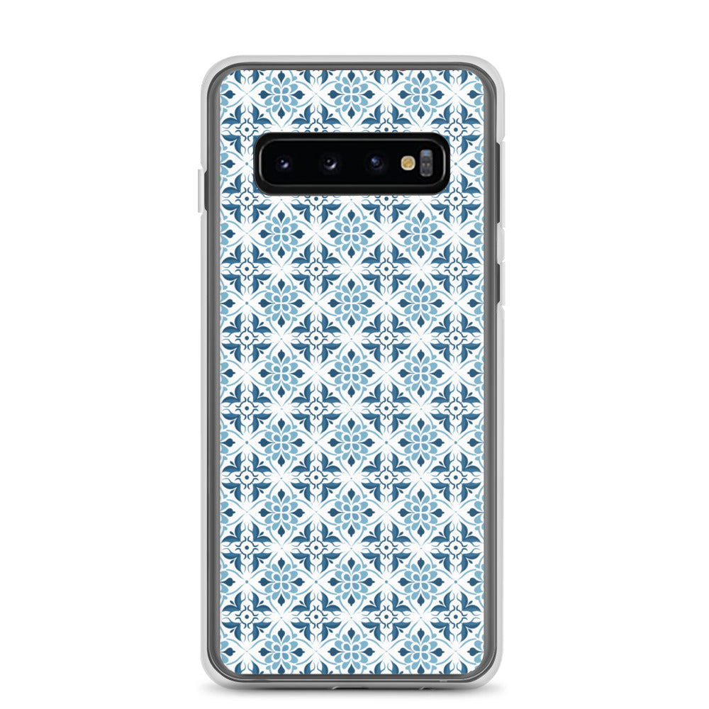 Samsung Case - Ceramic Floral Pattern in Blue