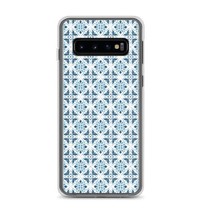 Samsung Case - Ceramic Floral Pattern in Blue