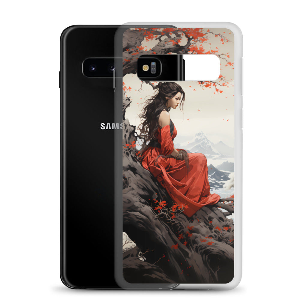 Samsung Case - Japanese Woman Under a Cherry Blossom Tree