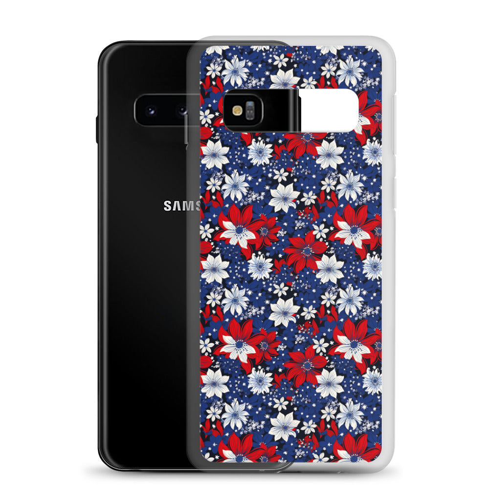 Samsung Case - Patriotic Poinsettas