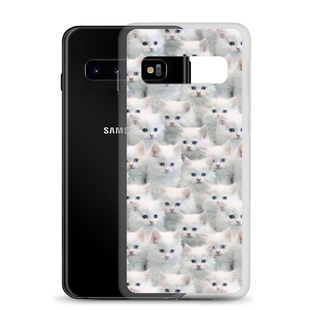 Samsung Case - Cute White Kittens
