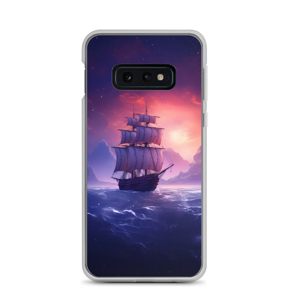 Samsung Case - Seascape Wooden Ship at Dusk