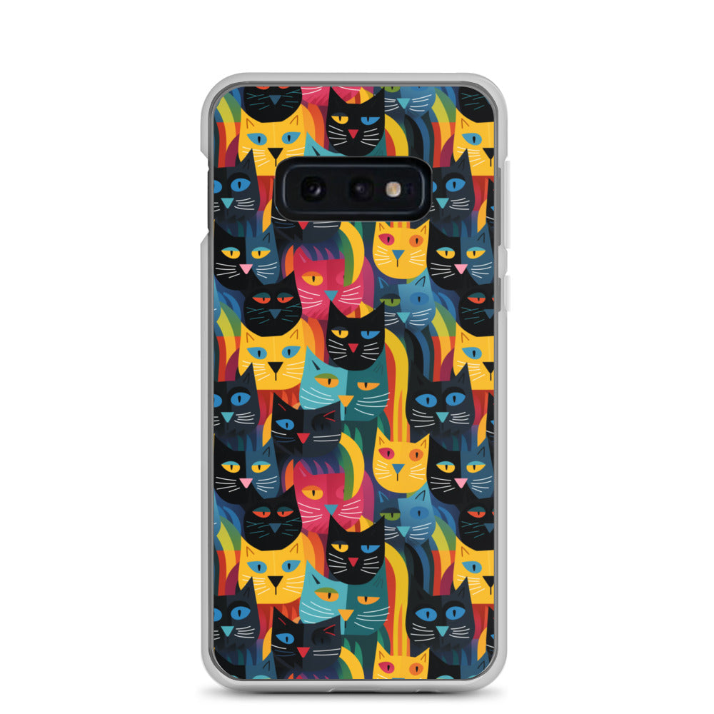 Samsung Case - Colorful Cats Pattern