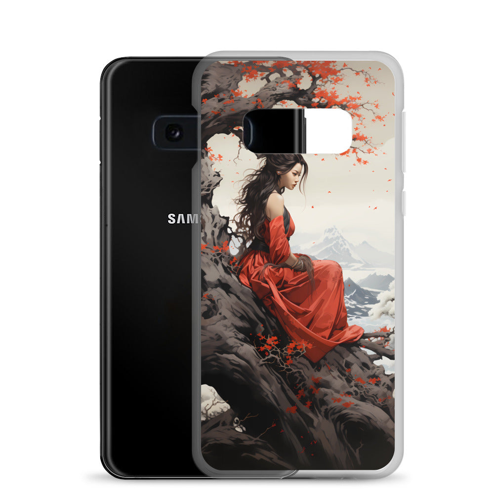 Samsung Case - Japanese Woman Under a Cherry Blossom Tree