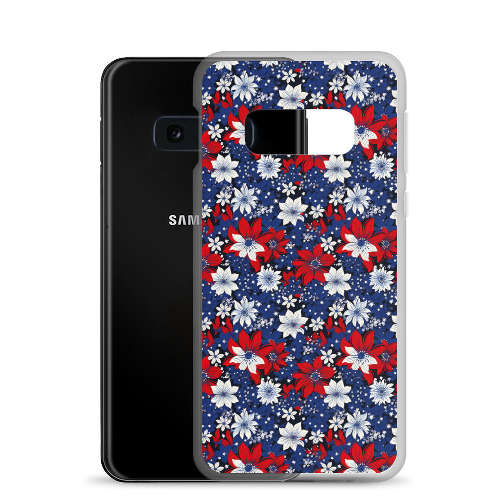 Samsung Case - Patriotic Poinsettas
