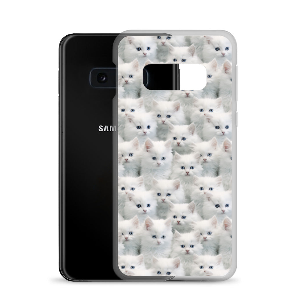 Samsung Case - Cute White Kittens