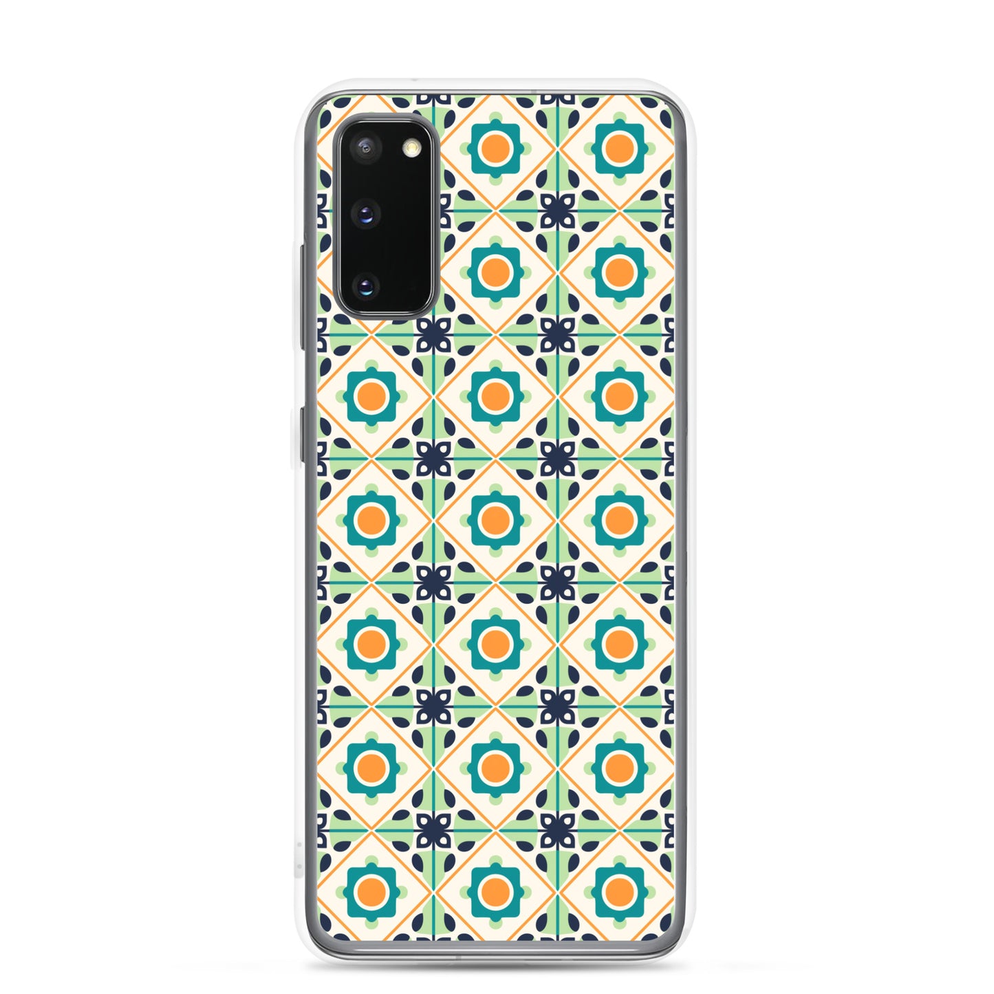 Samsung Case - Teal Ceramic Pattern