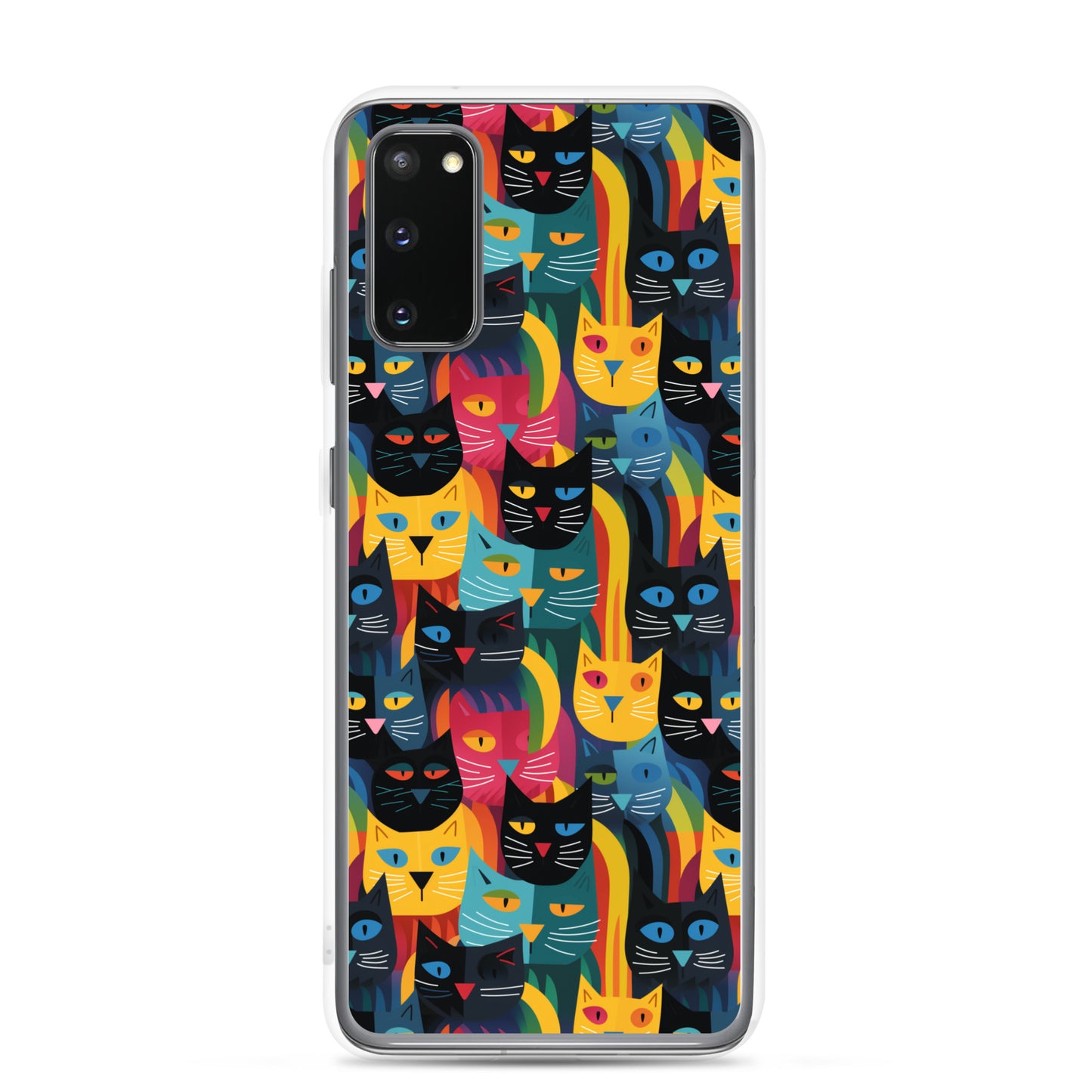 Samsung Case - Colorful Cats Pattern