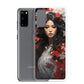 Samsung Case: Japanese Woman with Red Flowers