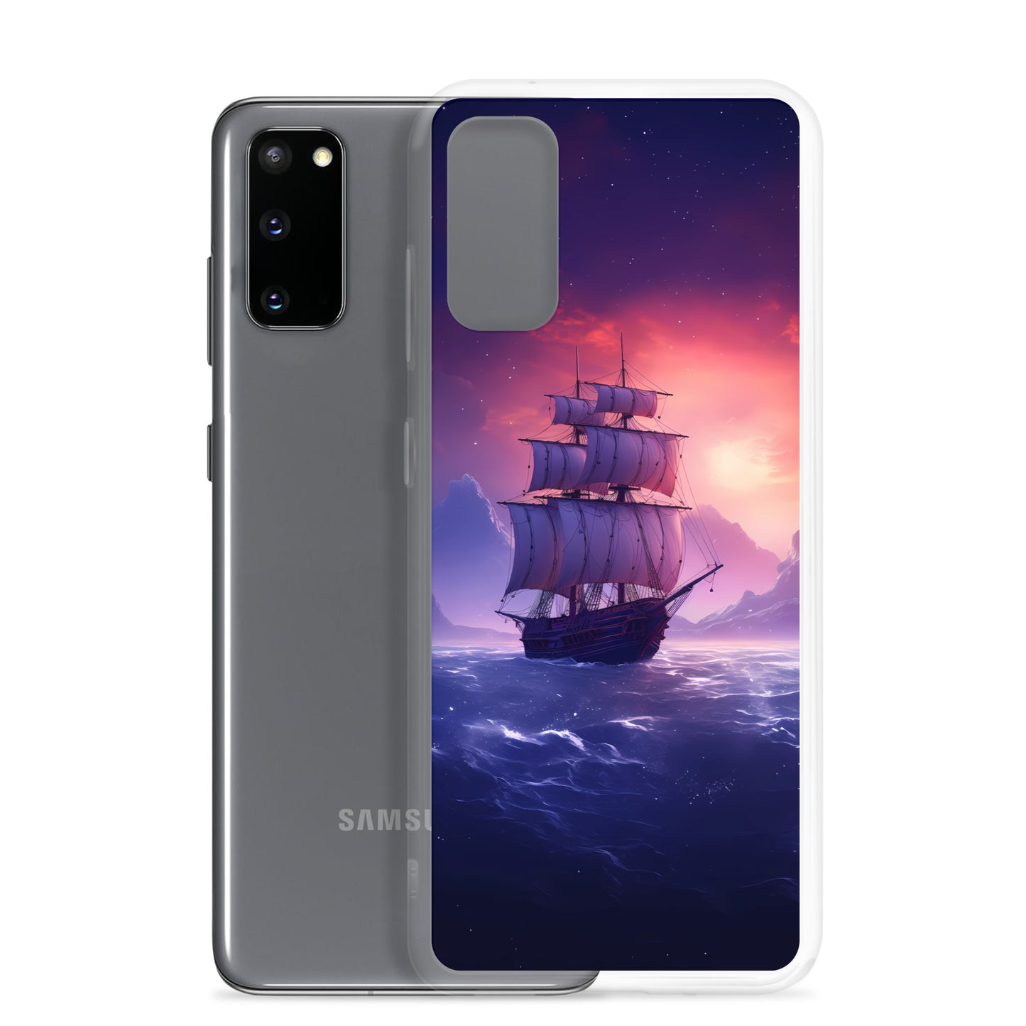 Samsung Case - Seascape Wooden Ship at Dusk