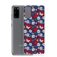 Samsung Case - Patriotic Poinsettas