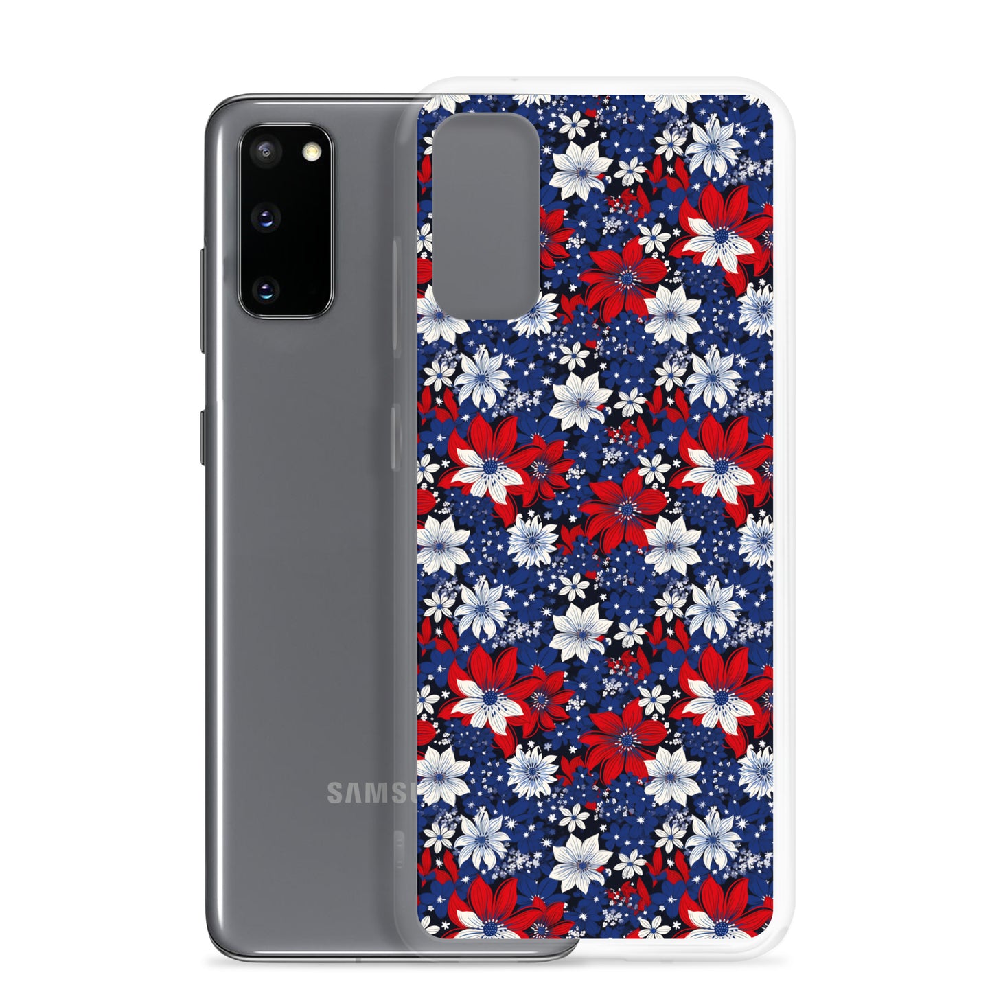 Samsung Case - Patriotic Poinsettas