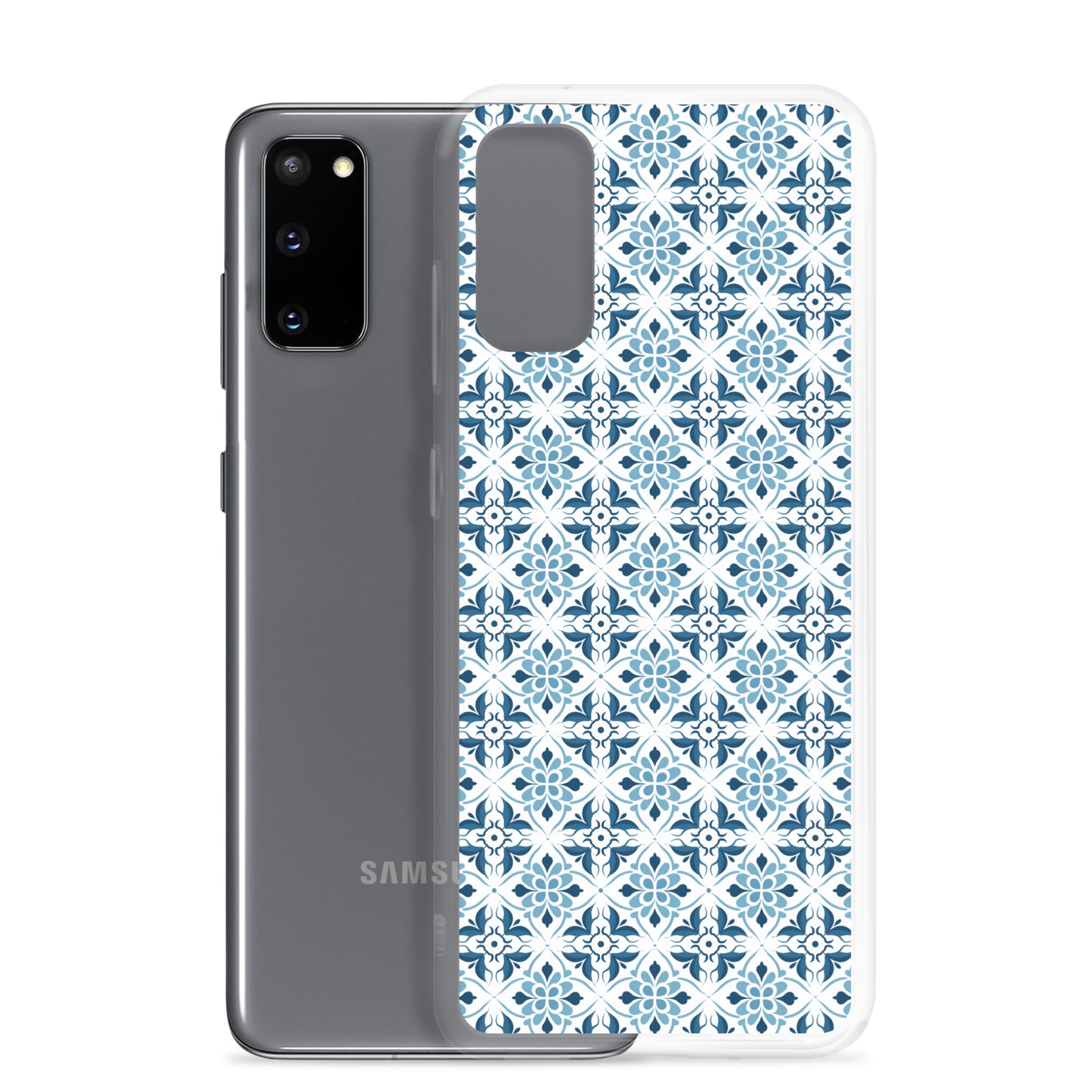 Samsung Case - Ceramic Floral Pattern in Blue