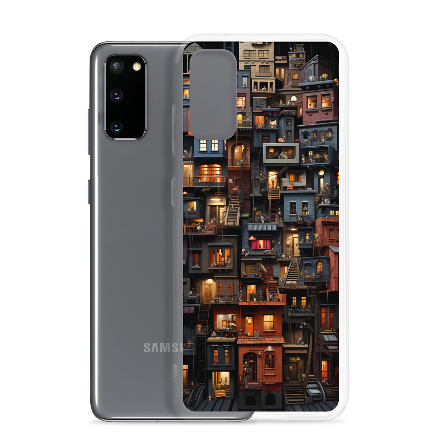 Samsung Case - Cityscape Stacked Apartments