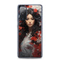 Samsung Case: Japanese Woman with Red Flowers