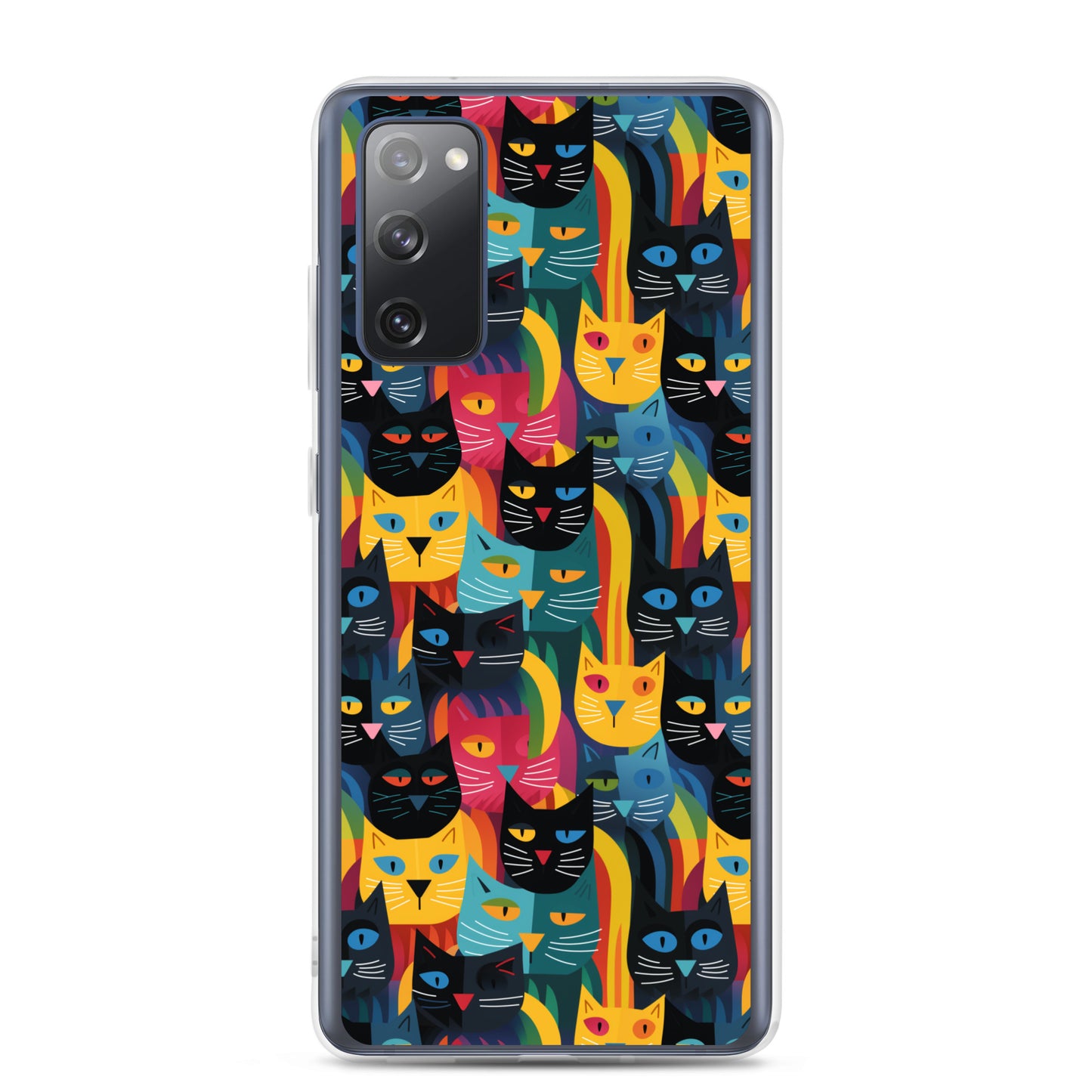 Samsung Case - Colorful Cats Pattern