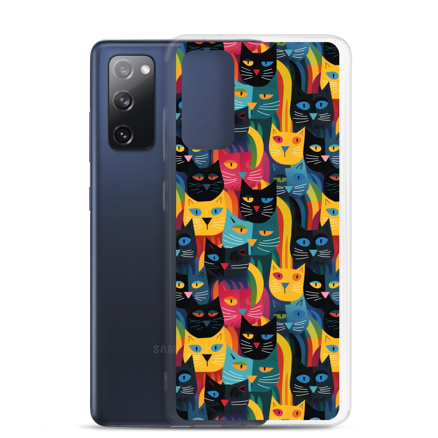 Samsung Case - Colorful Cats Pattern