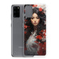 Samsung Case: Japanese Woman with Red Flowers