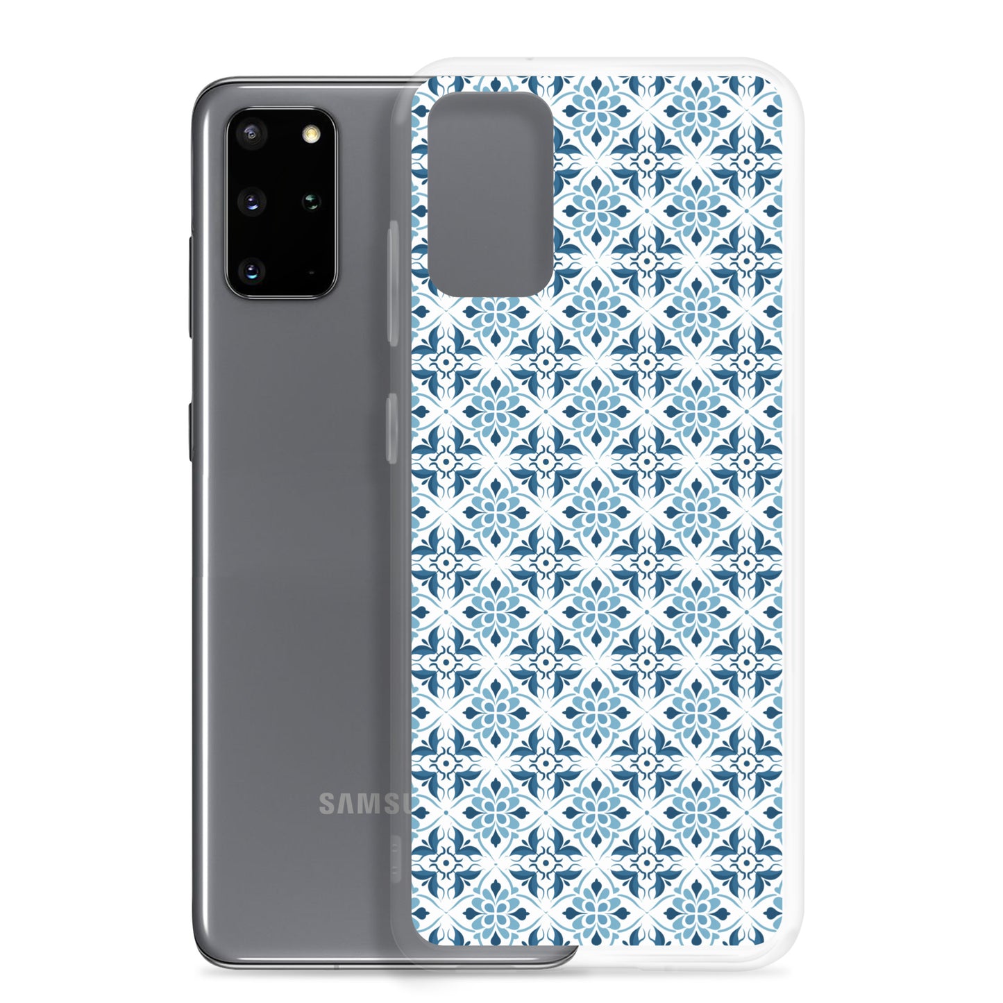 Samsung Case - Ceramic Floral Pattern in Blue