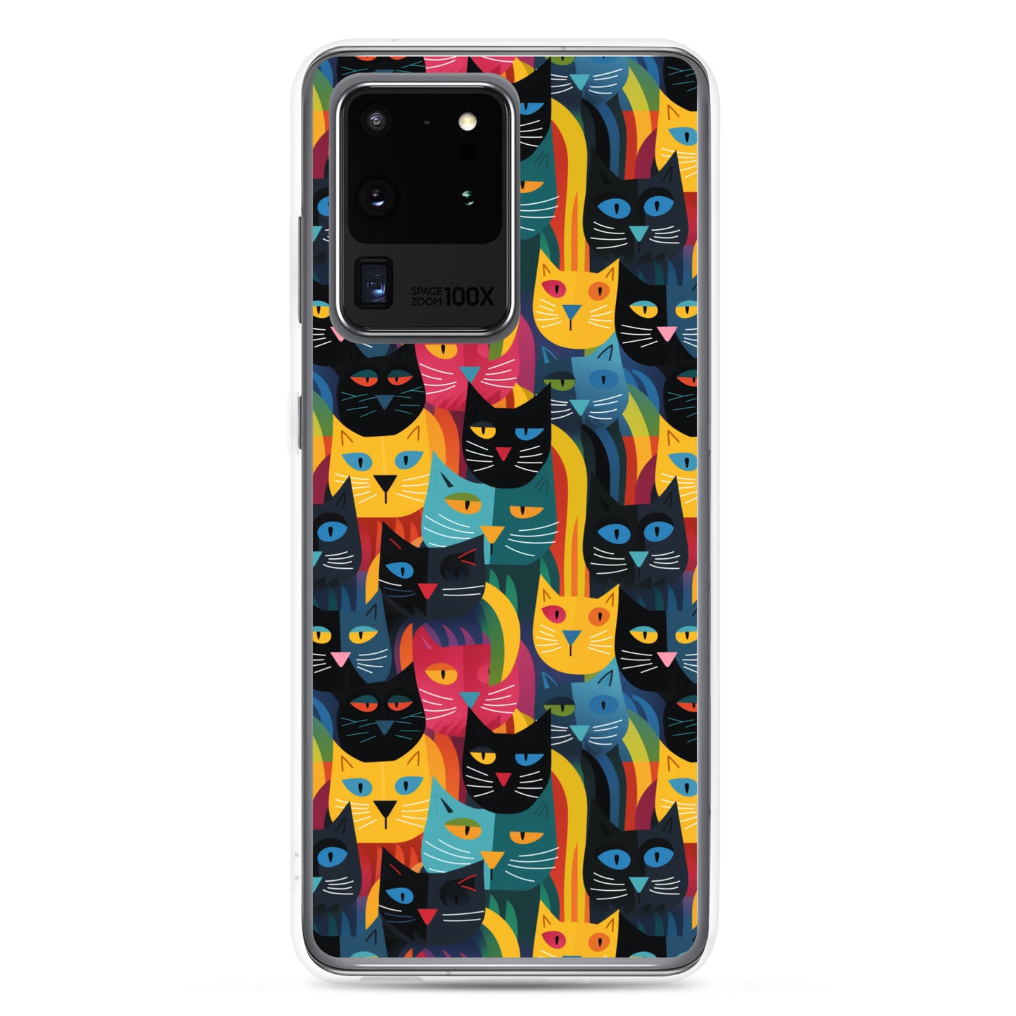 Samsung Case - Colorful Cats Pattern