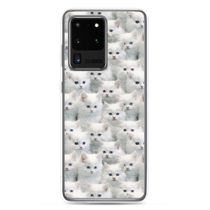 Samsung Case - Cute White Kittens