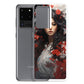 Samsung Case: Japanese Woman with Red Flowers