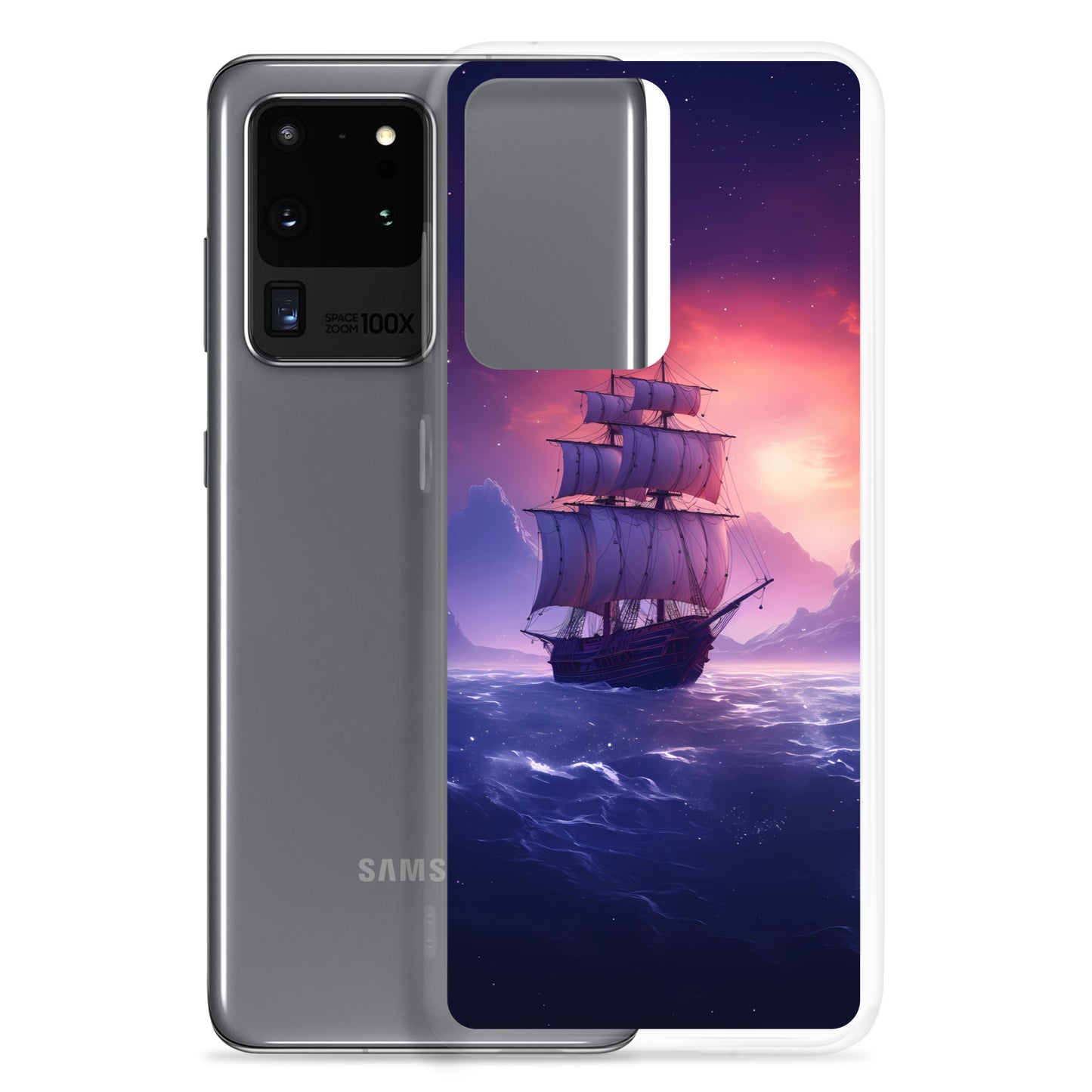 Samsung Case - Seascape Wooden Ship at Dusk