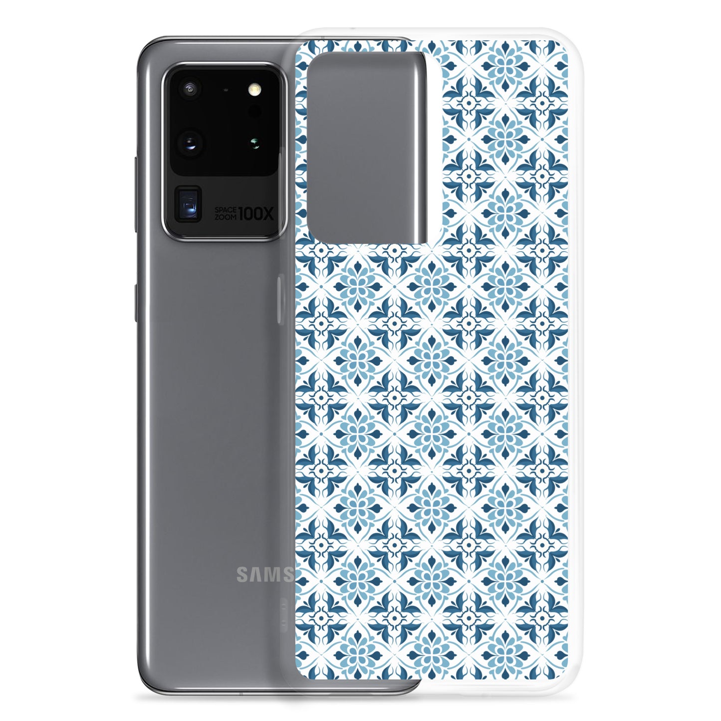 Samsung Case - Ceramic Floral Pattern in Blue