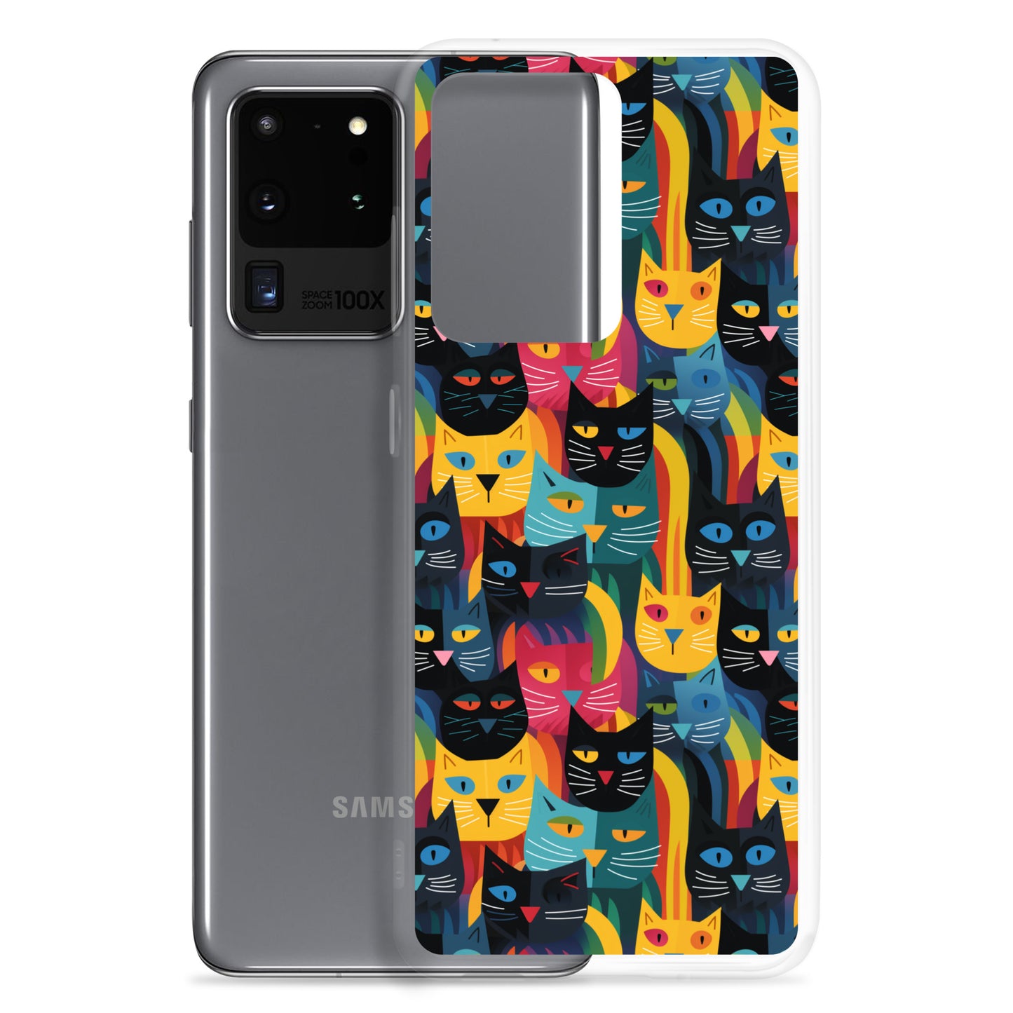 Samsung Case - Colorful Cats Pattern