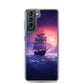 Samsung Case - Seascape Wooden Ship at Dusk