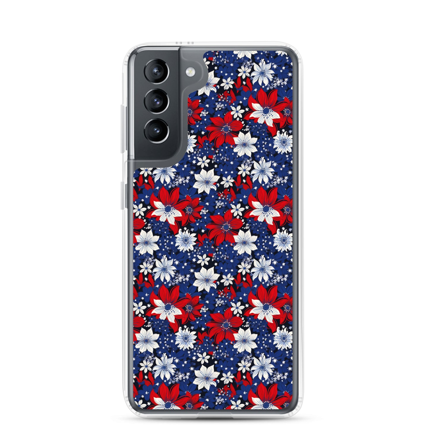 Samsung Case - Patriotic Poinsettas