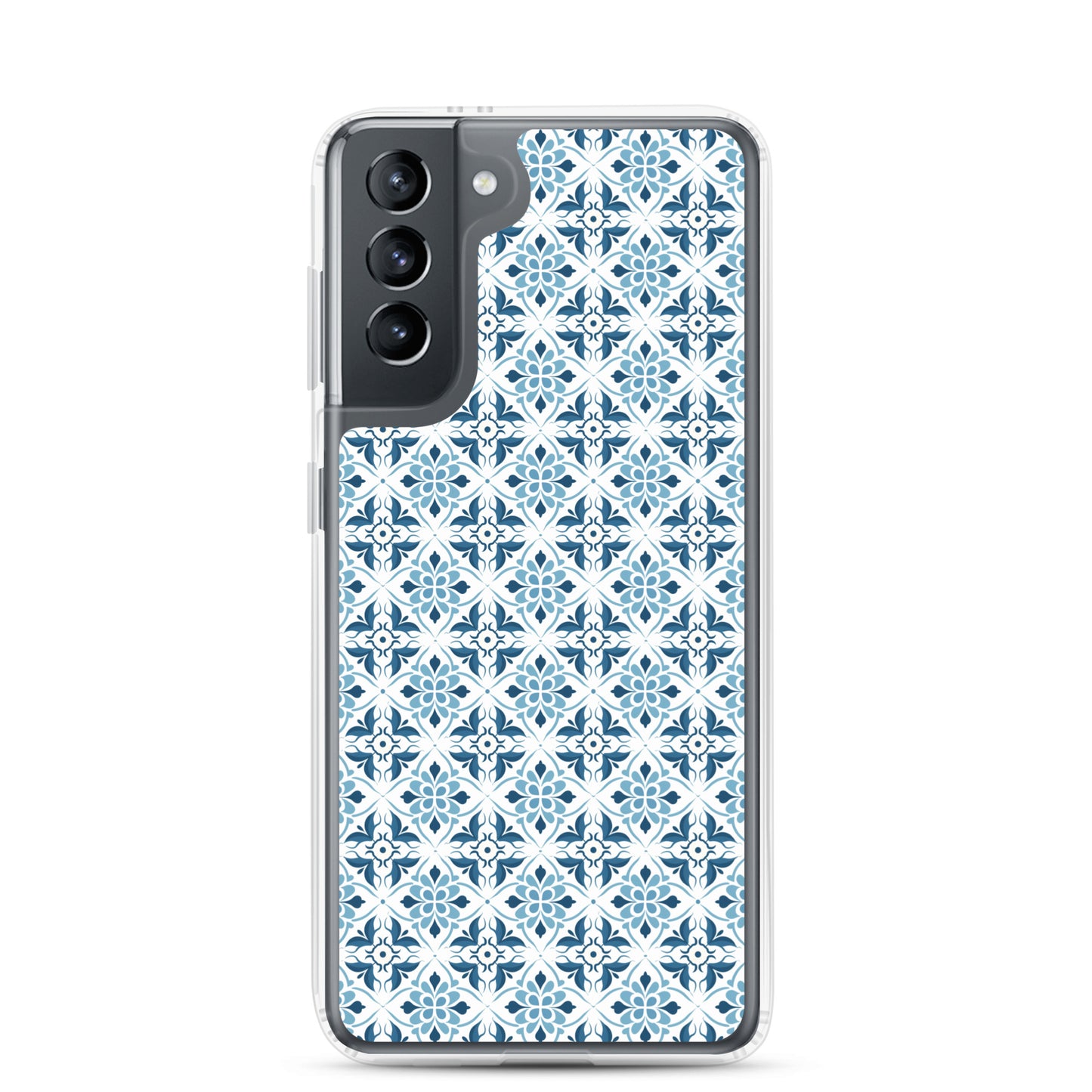Samsung Case - Ceramic Floral Pattern in Blue