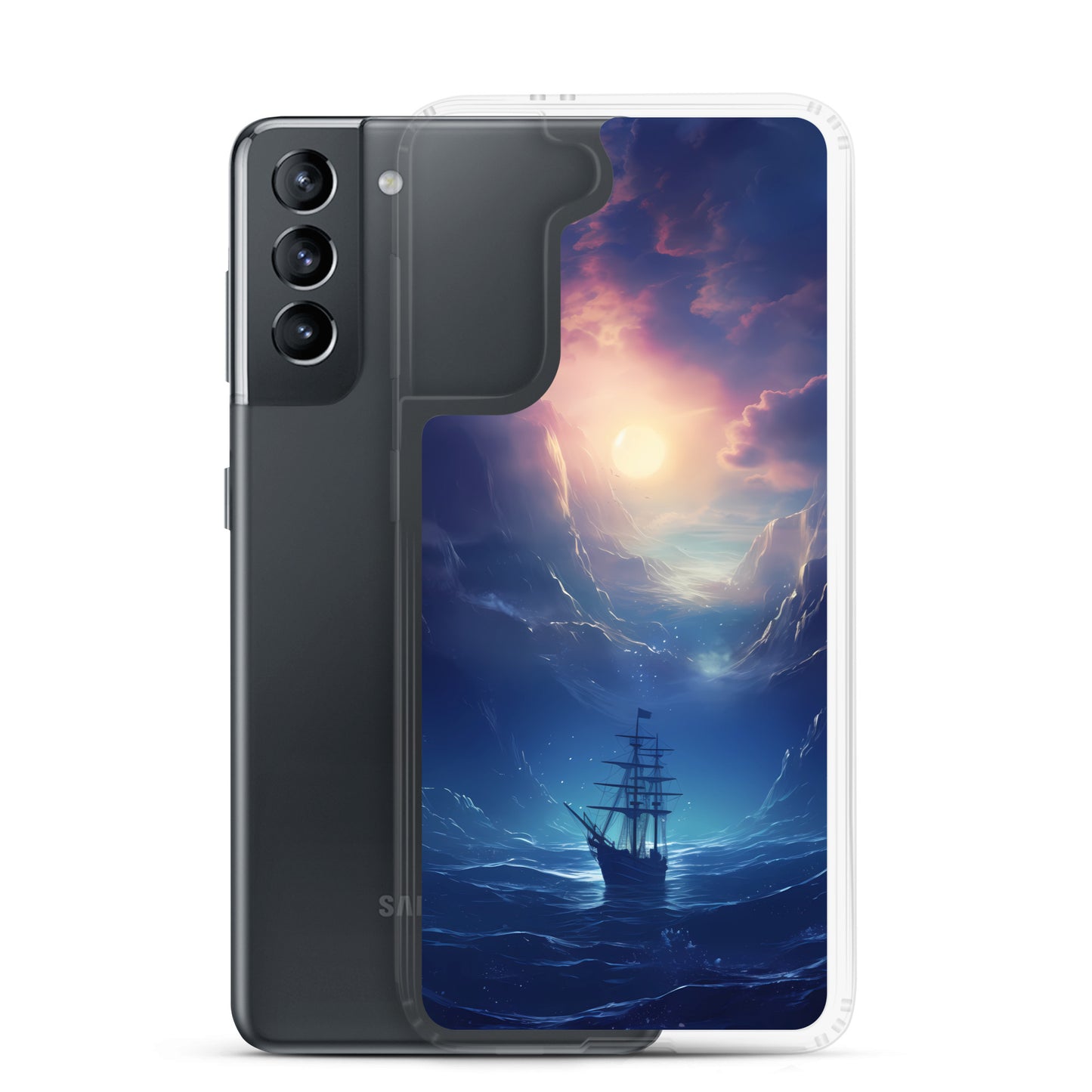Samsung Case - Wooden Ship in Moonlight
