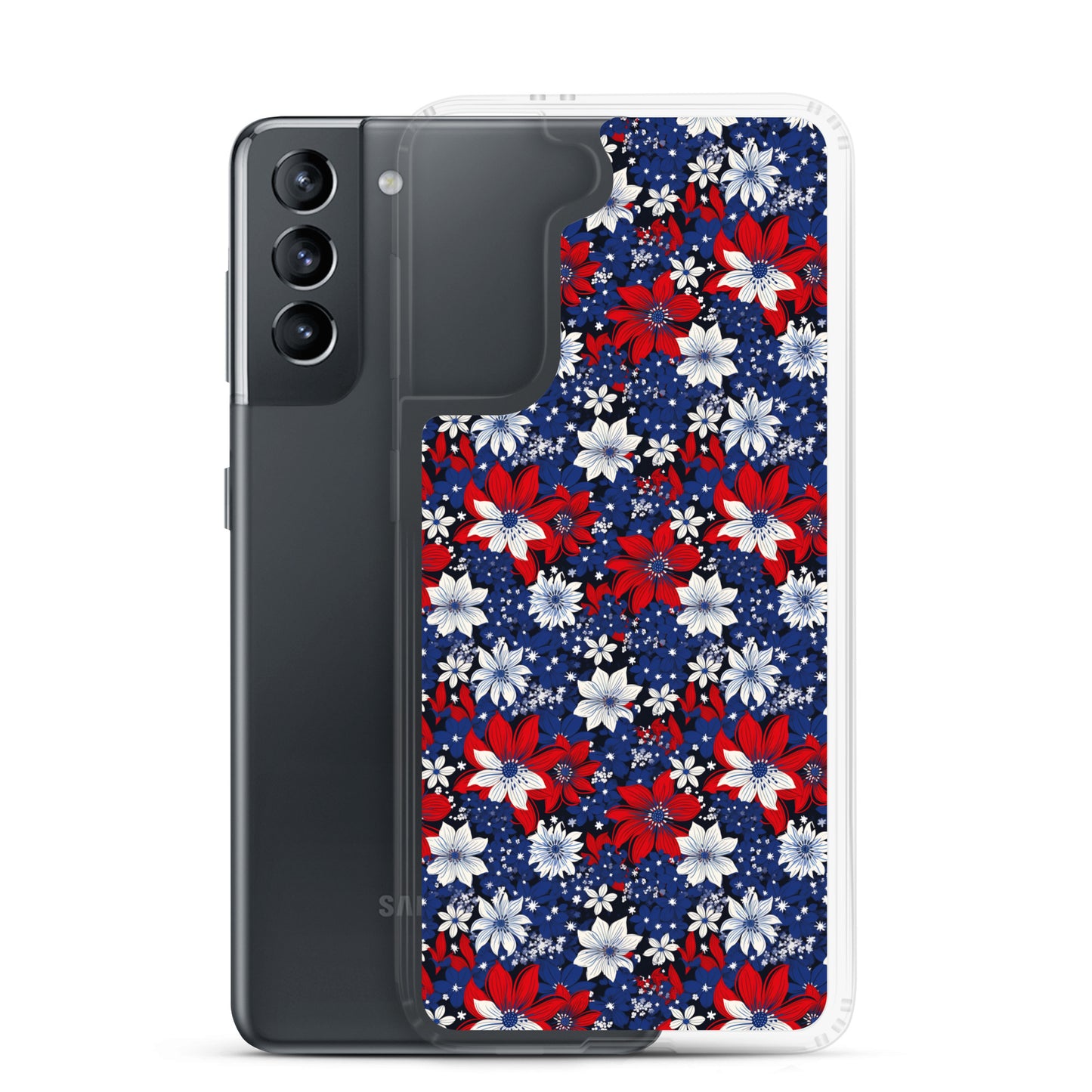 Samsung Case - Patriotic Poinsettas