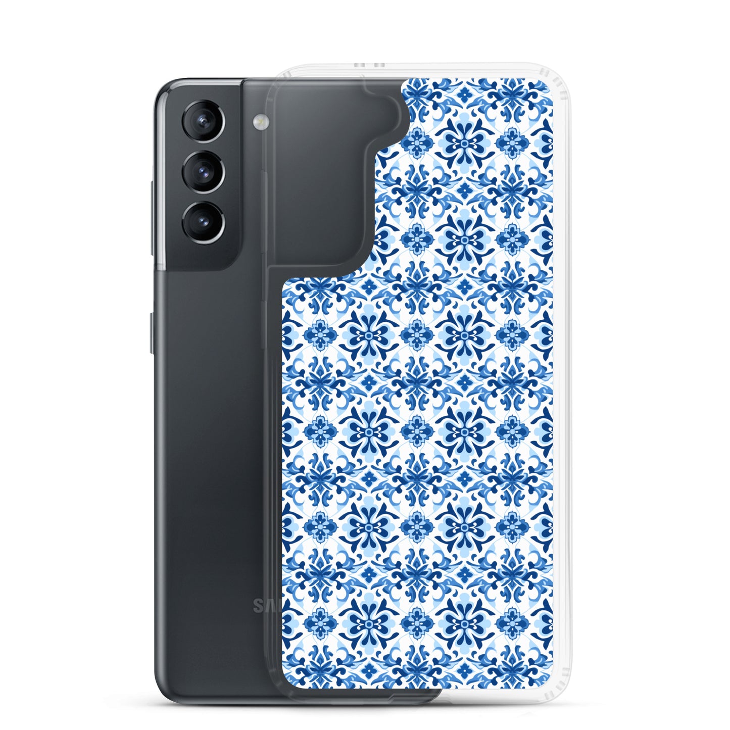 Samsung Case - Blue Ceramic Pattern