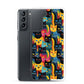 Samsung Case - Colorful Cats Pattern
