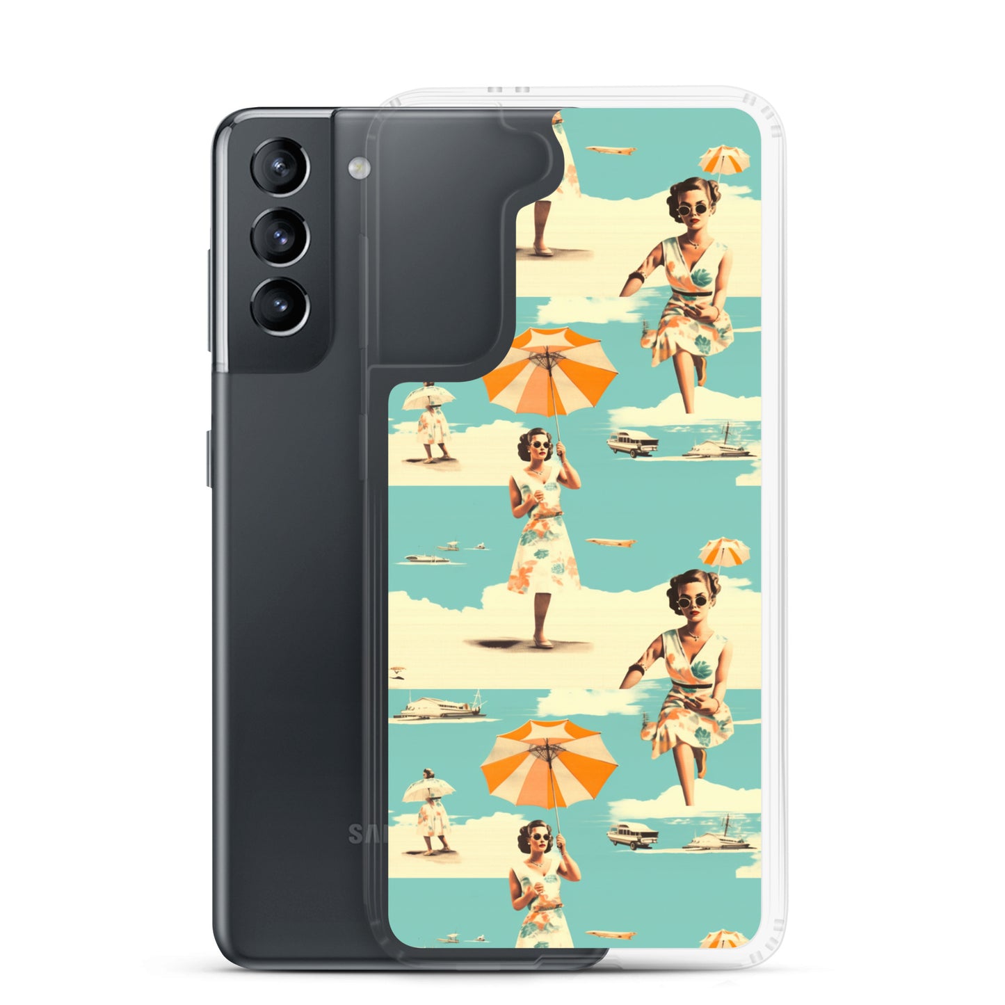 Samsung Case - Vintage Seaside Elegance