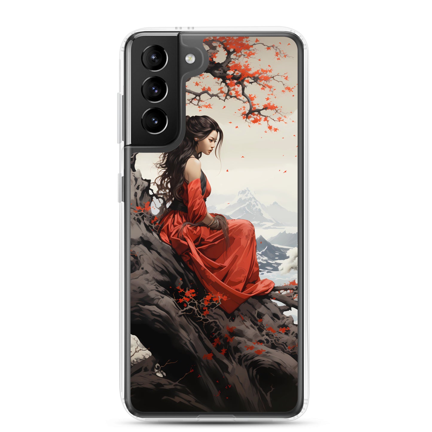 Samsung Case - Japanese Woman Under a Cherry Blossom Tree