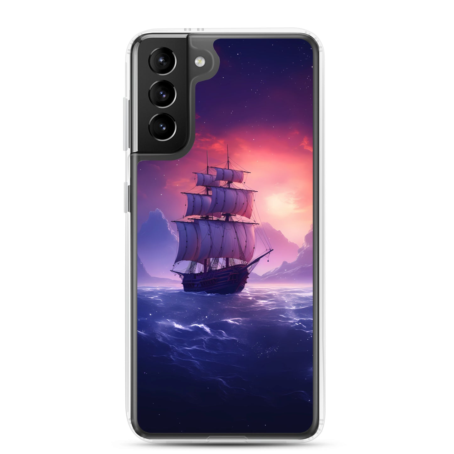 Samsung Case - Seascape Wooden Ship at Dusk