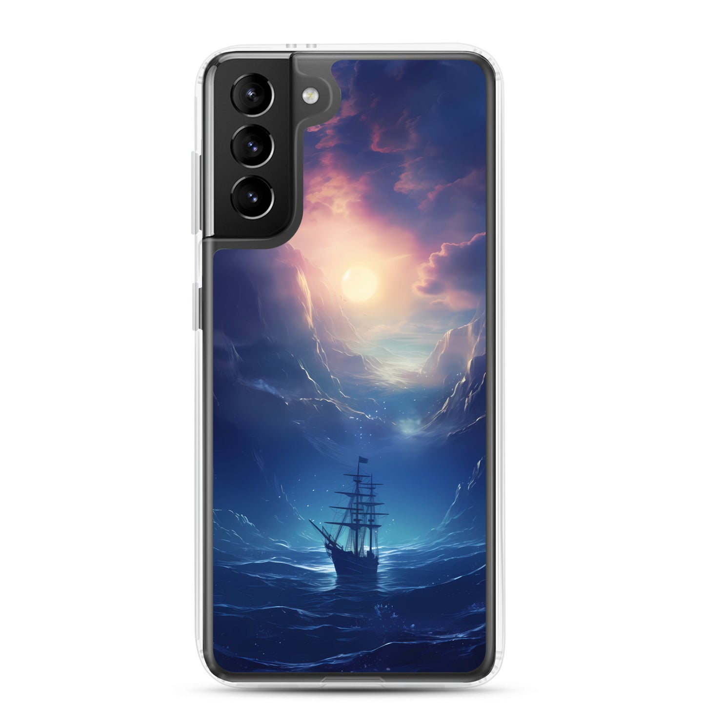 Samsung Case - Wooden Ship in Moonlight