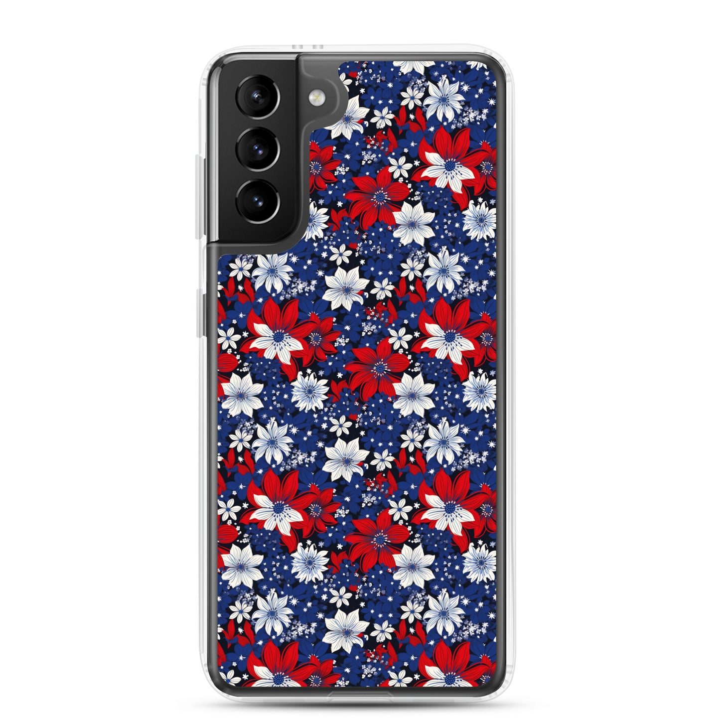 Samsung Case - Patriotic Poinsettas