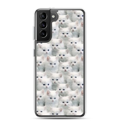 Samsung Case - Cute White Kittens