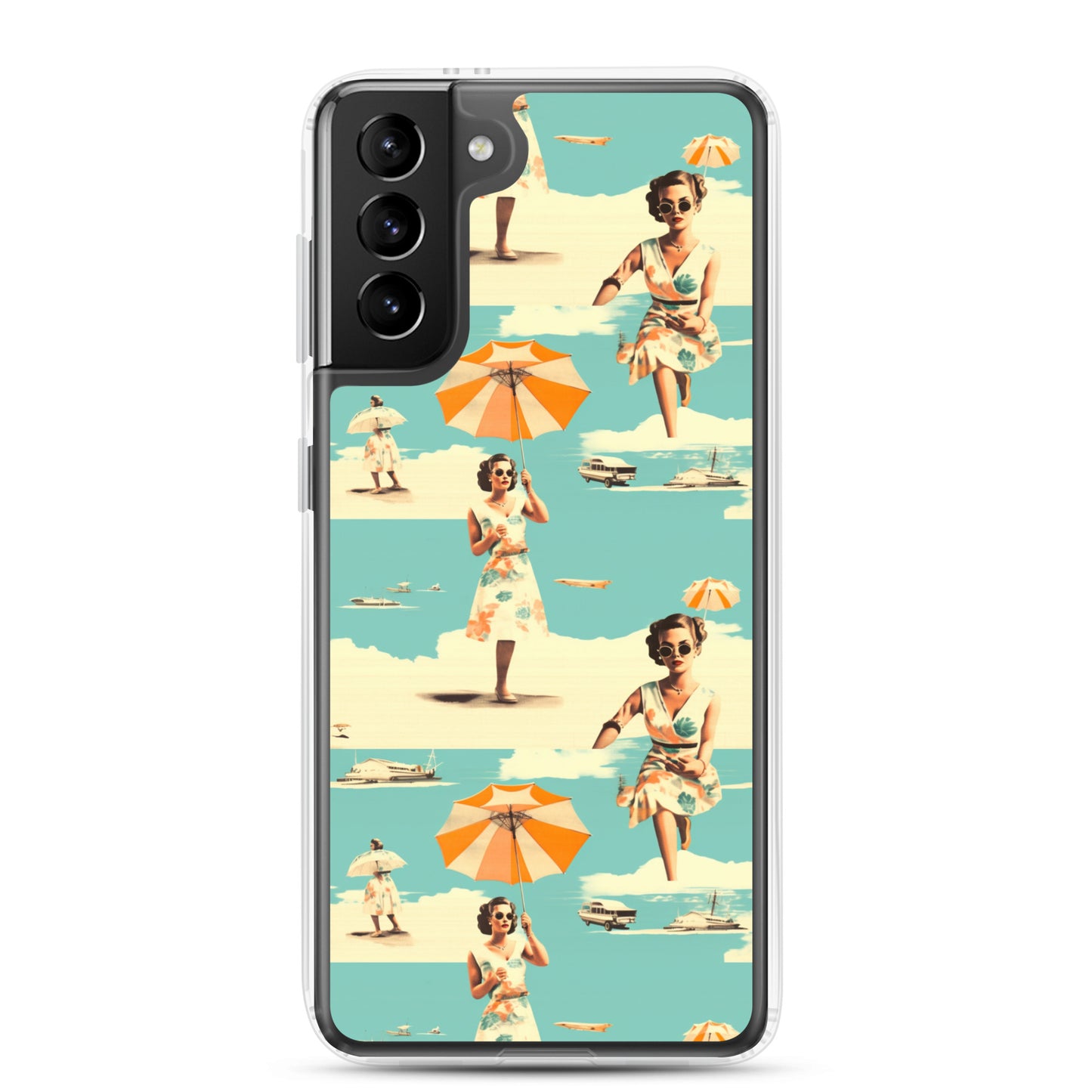 Samsung Case - Vintage Seaside Elegance
