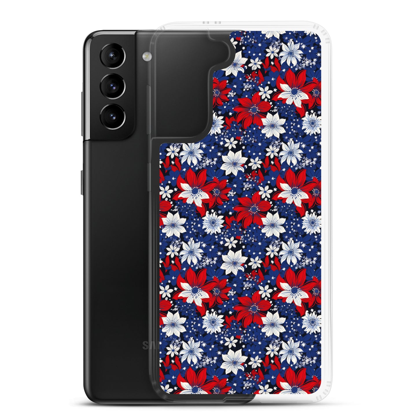 Samsung Case - Patriotic Poinsettas