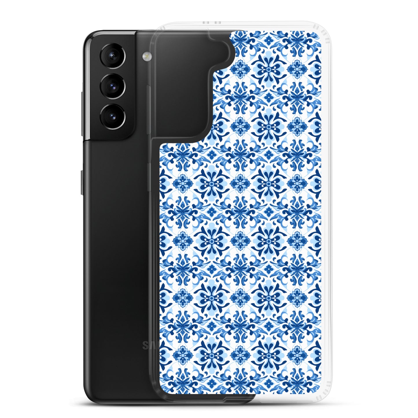 Samsung Case - Blue Ceramic Pattern