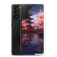 Samsung Case - Ancient Kyoto with Flying Cherry Blossoms
